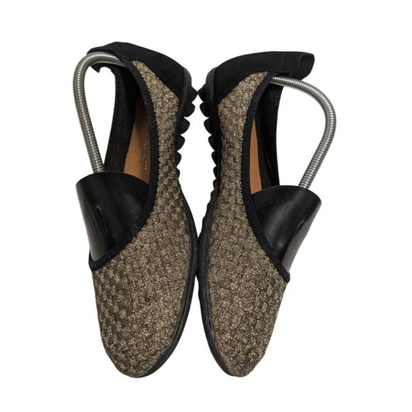 Bernie Mev Womens Bella Ballet Flats Hazel Gold Bronze Woven Size 9 EU 40 - Picture 5 of 8